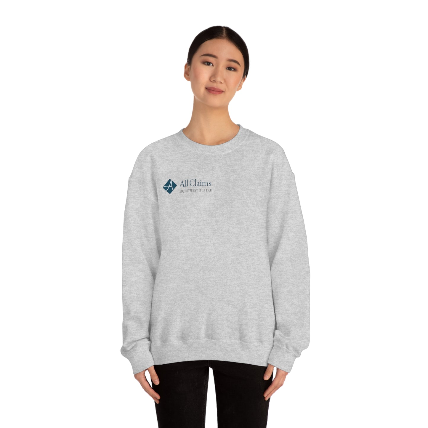 All Claims Side Logo Unisex Heavy Blend™ Crewneck Sweatshirt (Multiple Colors Available)