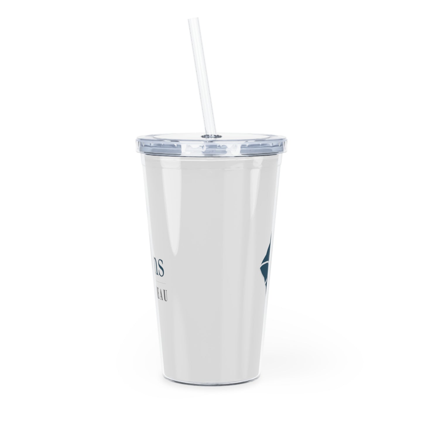 All Claims Plastic Tumbler with Straw