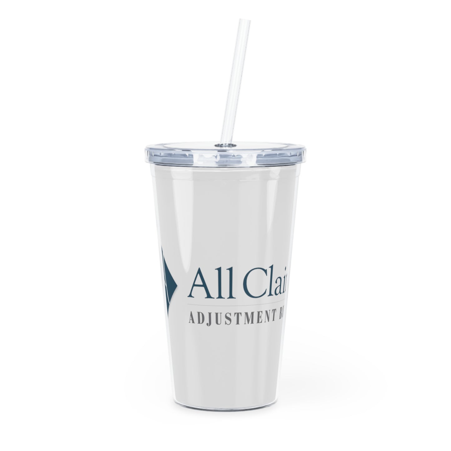 All Claims Plastic Tumbler with Straw