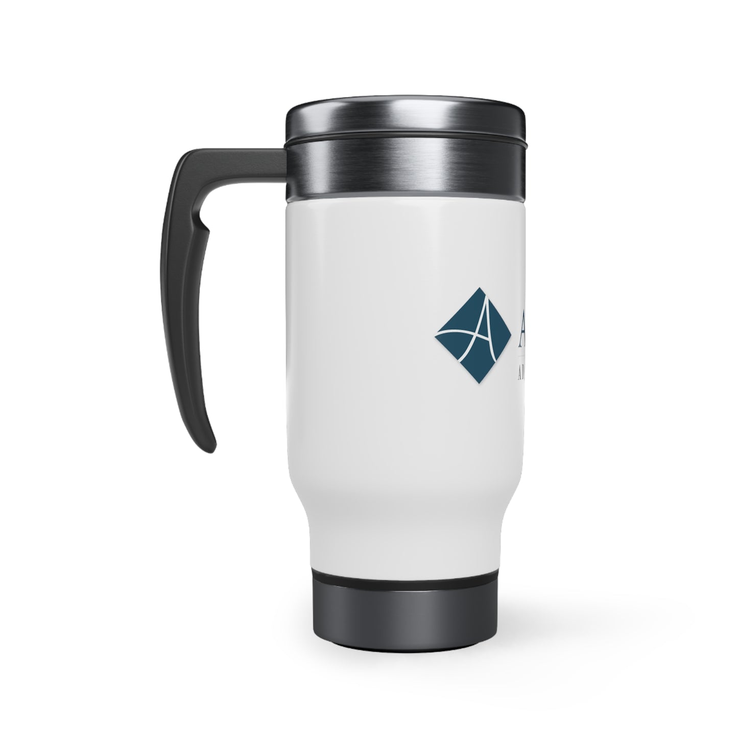 All Claims Stainless Steel Travel Mug with Handle, 14oz