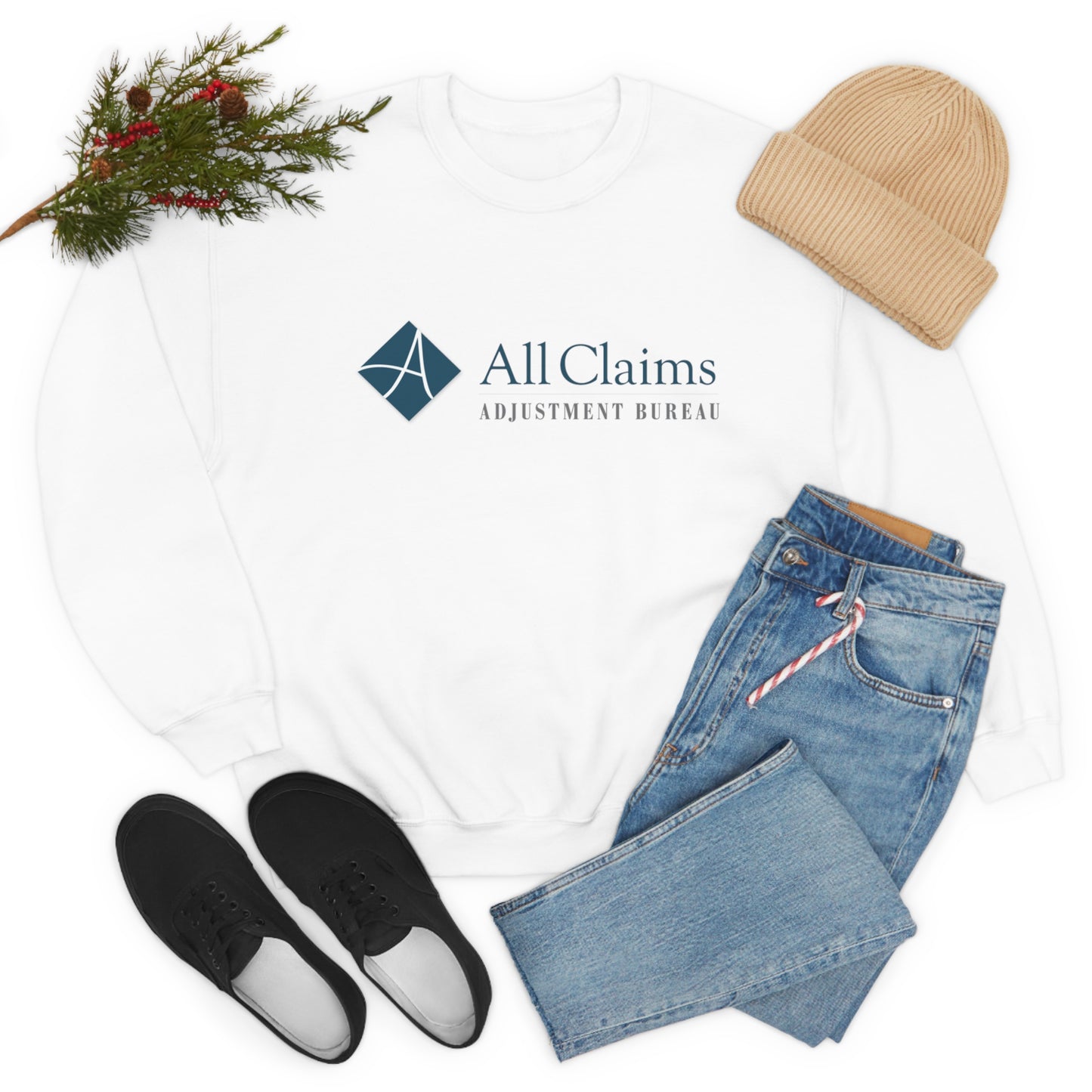 All Claims Logo Unisex Heavy Blend™ Crewneck Sweatshirt