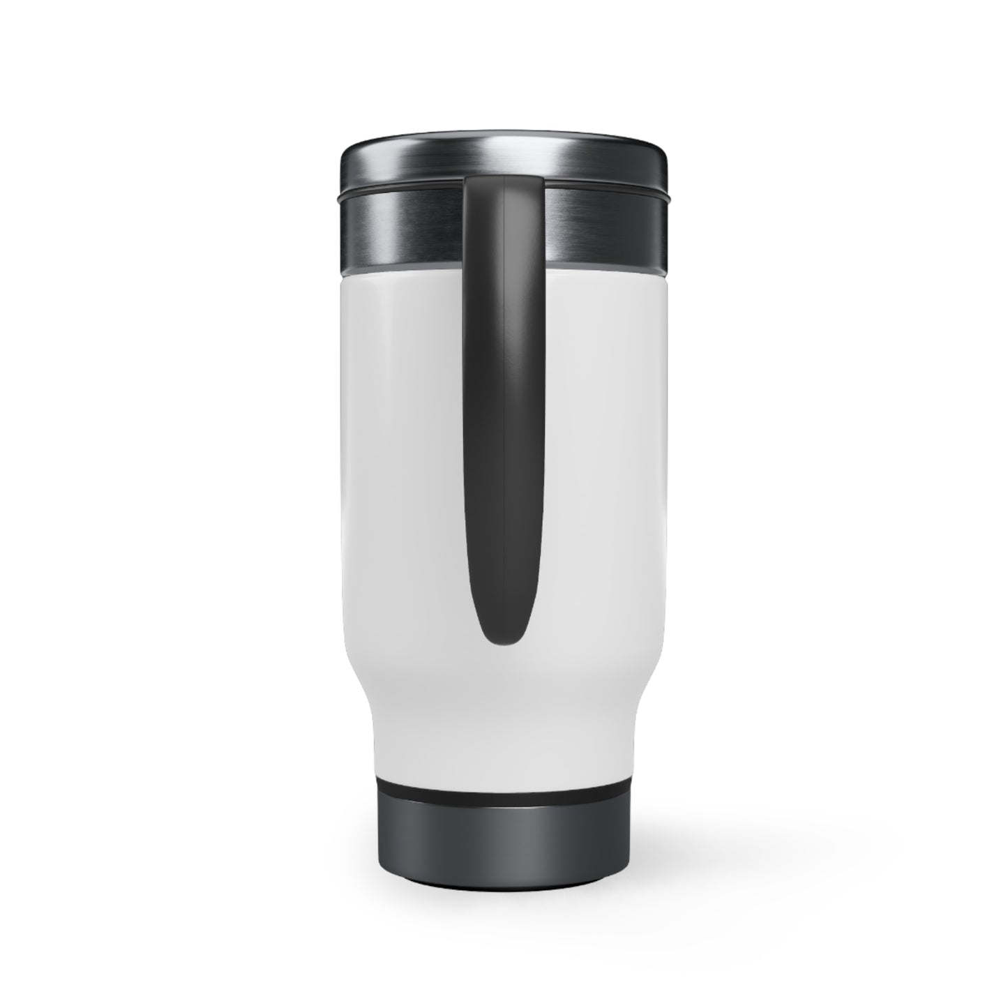 All Claims Stainless Steel Travel Mug with Handle, 14oz