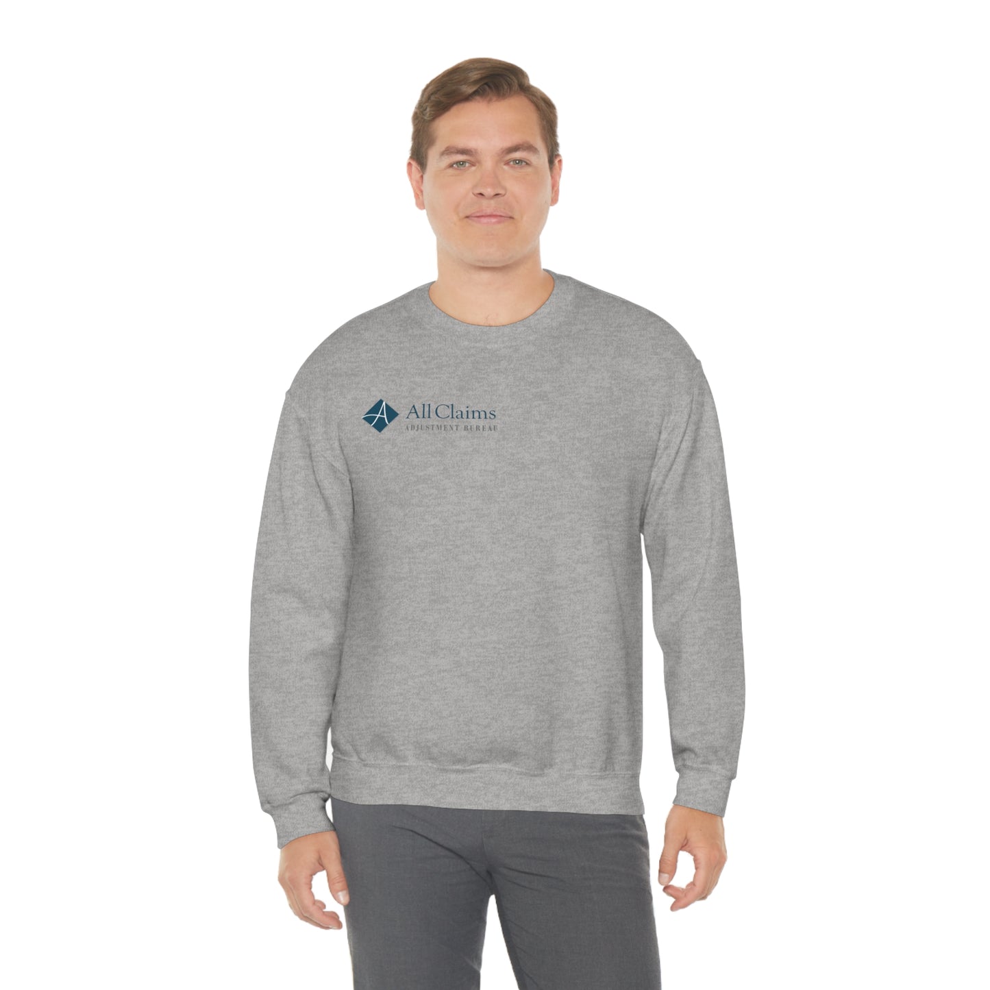 All Claims Side Logo Unisex Heavy Blend™ Crewneck Sweatshirt (Multiple Colors Available)