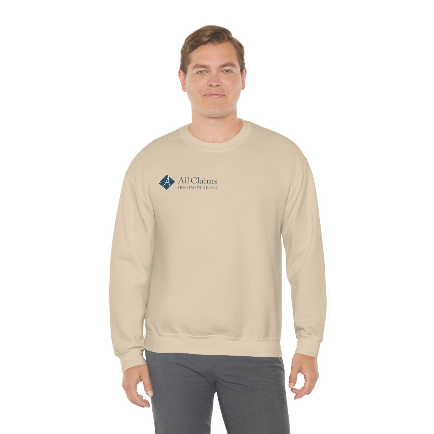 All Claims Side Logo Unisex Heavy Blend™ Crewneck Sweatshirt (Multiple Colors Available)