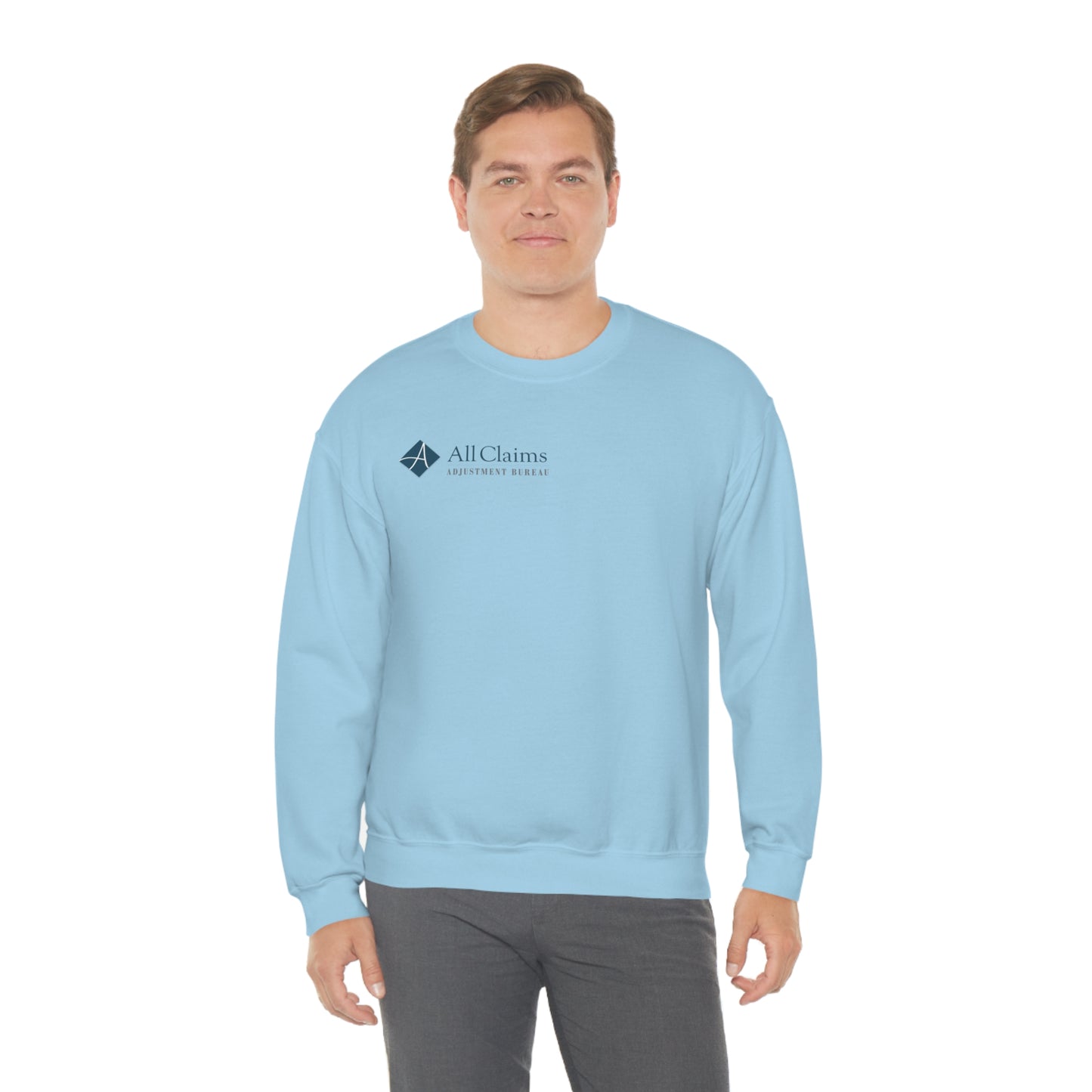 All Claims Side Logo Unisex Heavy Blend™ Crewneck Sweatshirt (Multiple Colors Available)