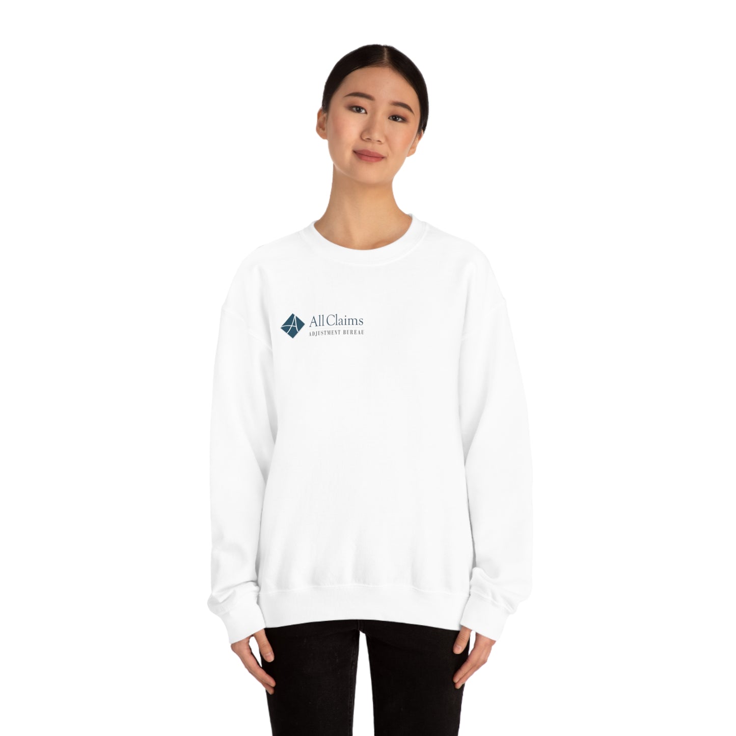 All Claims Side Logo Unisex Heavy Blend™ Crewneck Sweatshirt (Multiple Colors Available)