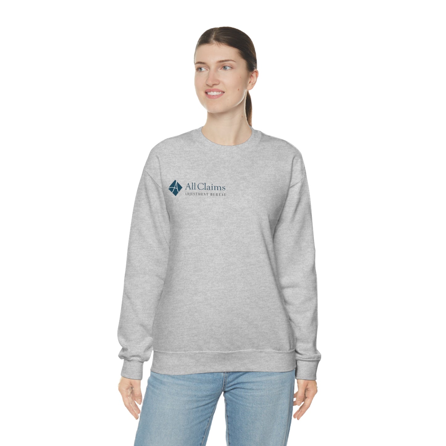 All Claims Side Logo Unisex Heavy Blend™ Crewneck Sweatshirt (Multiple Colors Available)