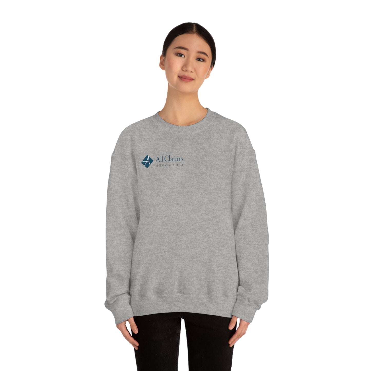 All Claims Side Logo Unisex Heavy Blend™ Crewneck Sweatshirt (Multiple Colors Available)