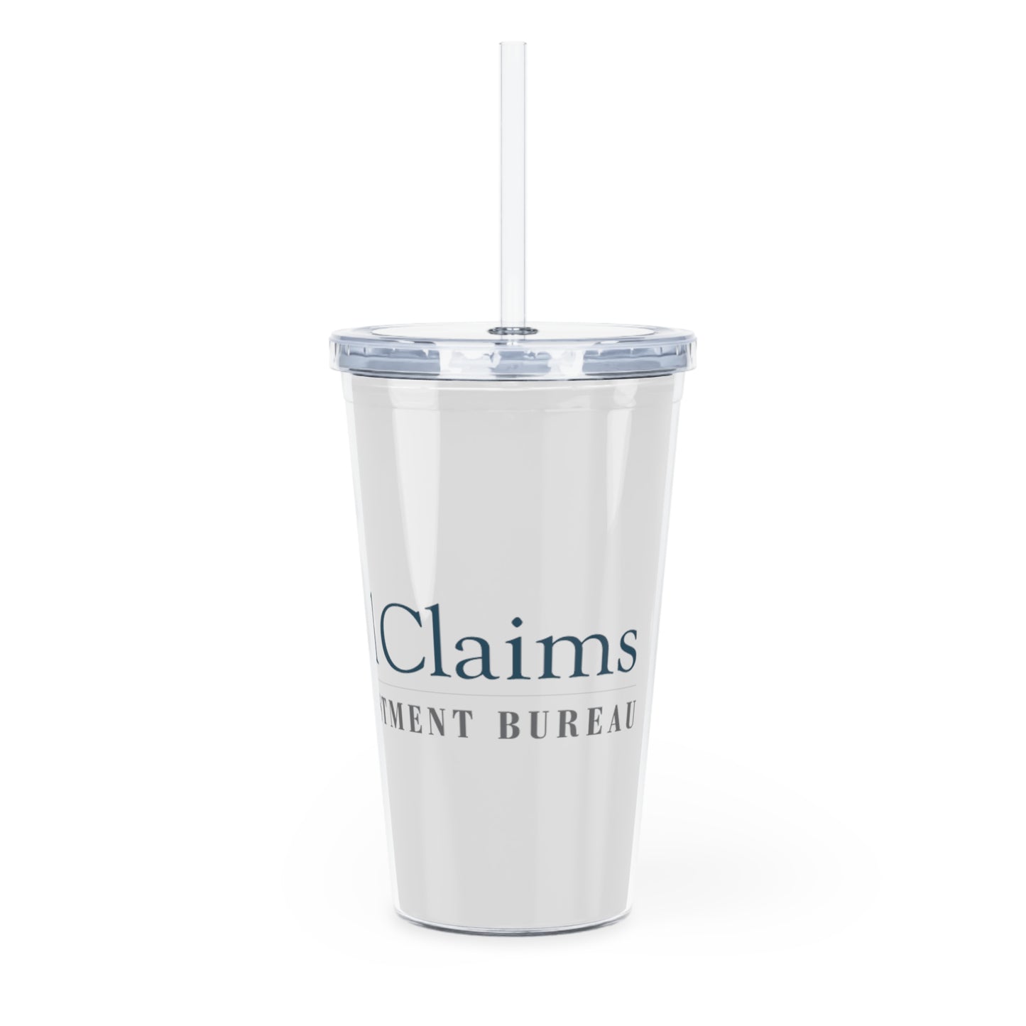 All Claims Plastic Tumbler with Straw