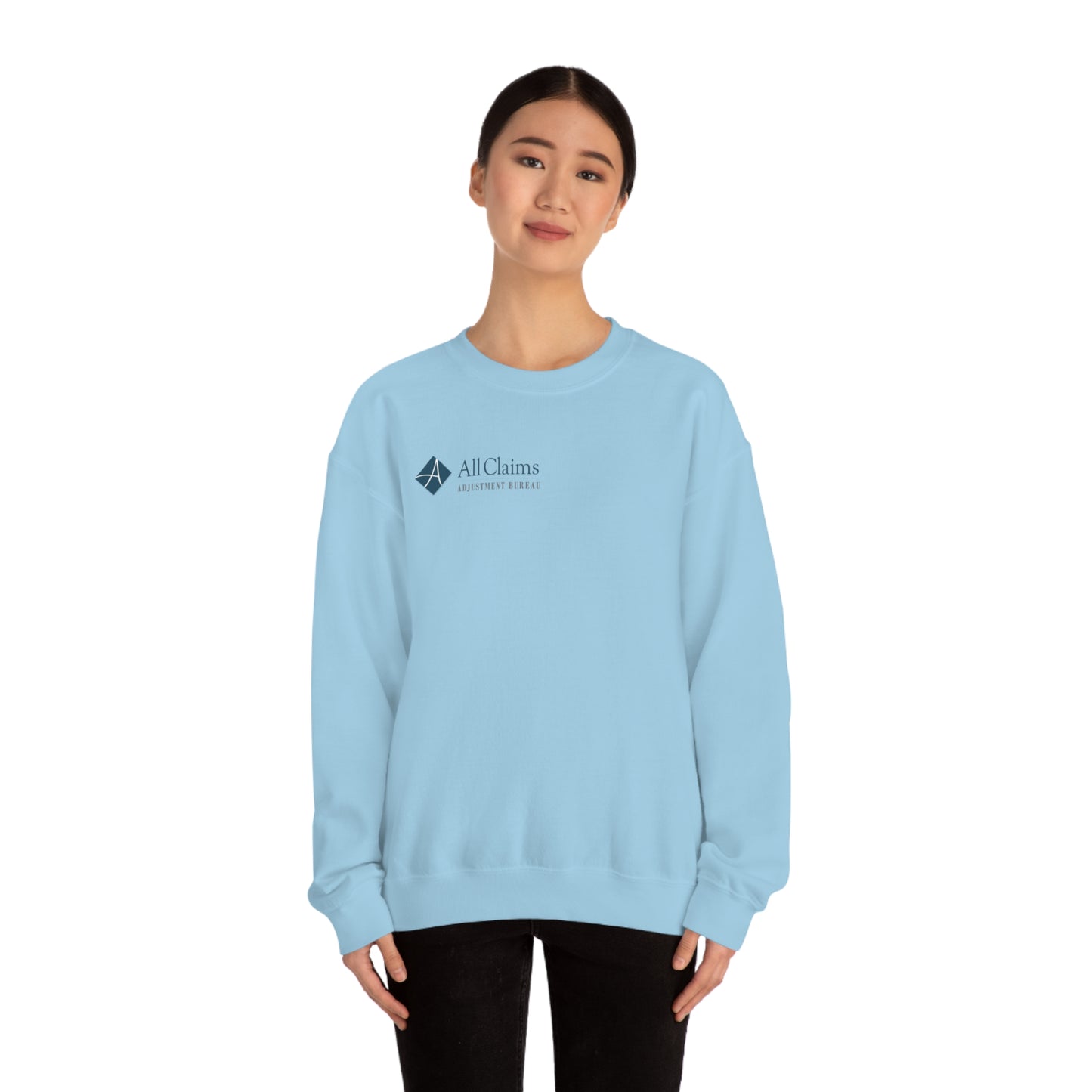 All Claims Side Logo Unisex Heavy Blend™ Crewneck Sweatshirt (Multiple Colors Available)