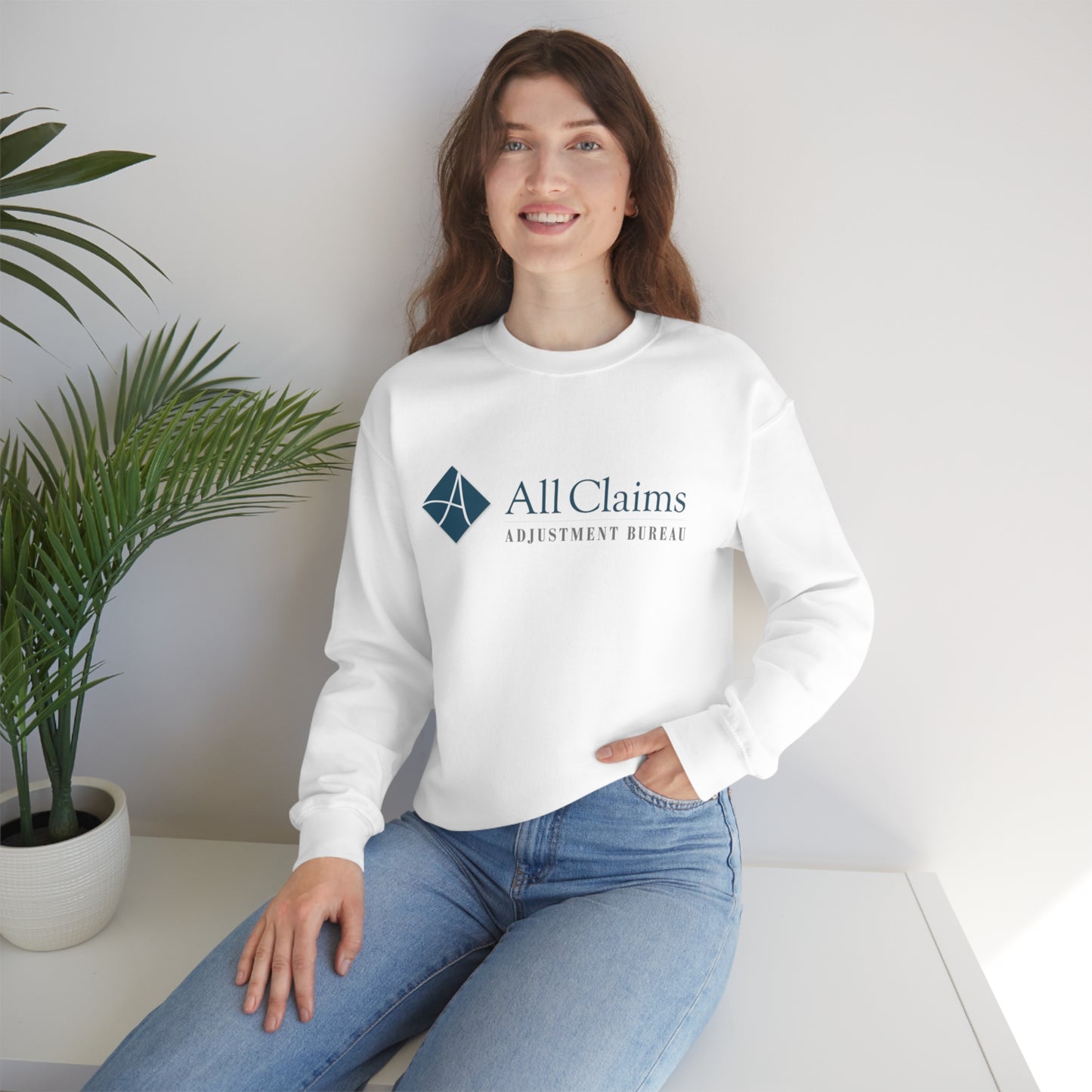 All Claims Logo Unisex Heavy Blend™ Crewneck Sweatshirt