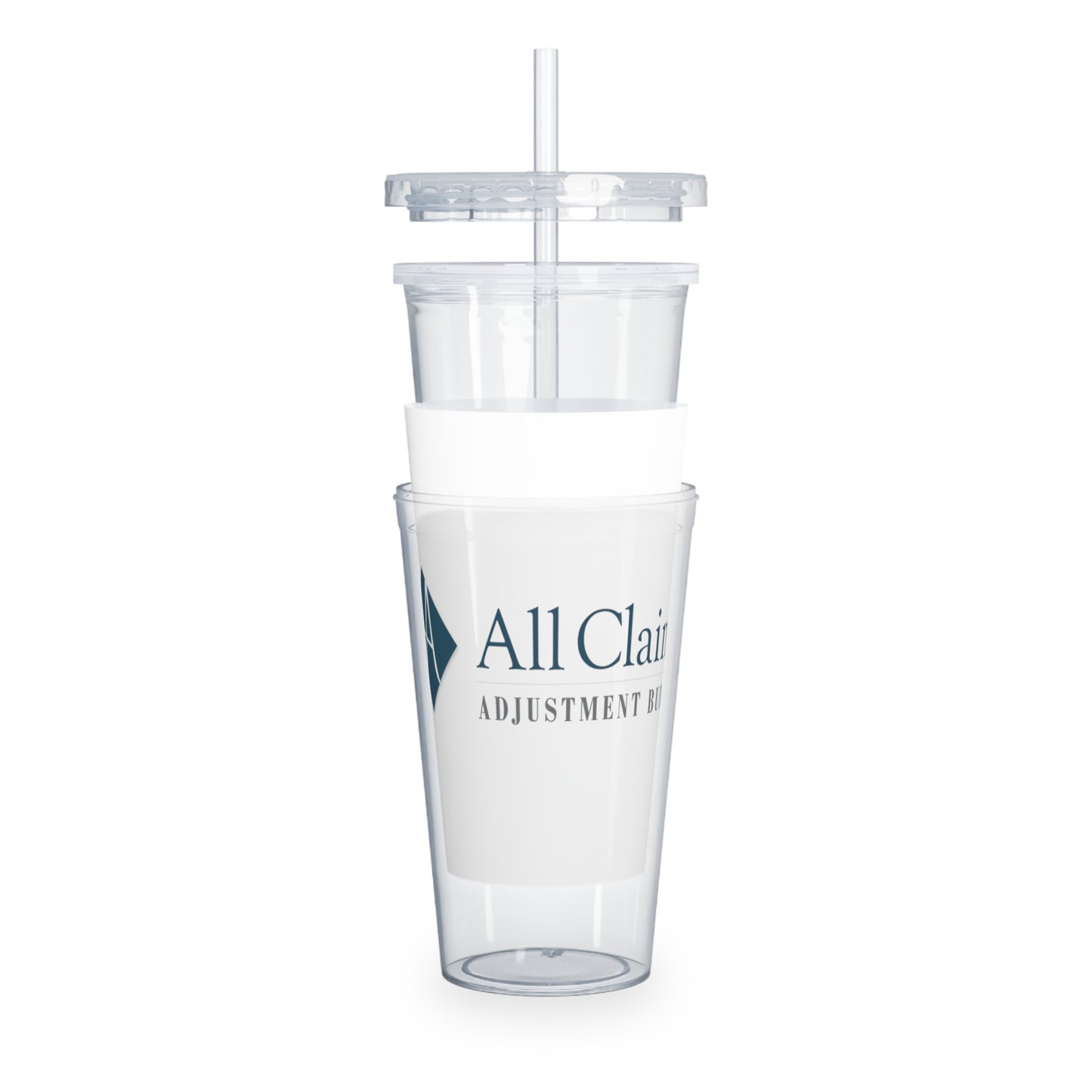 All Claims Plastic Tumbler with Straw