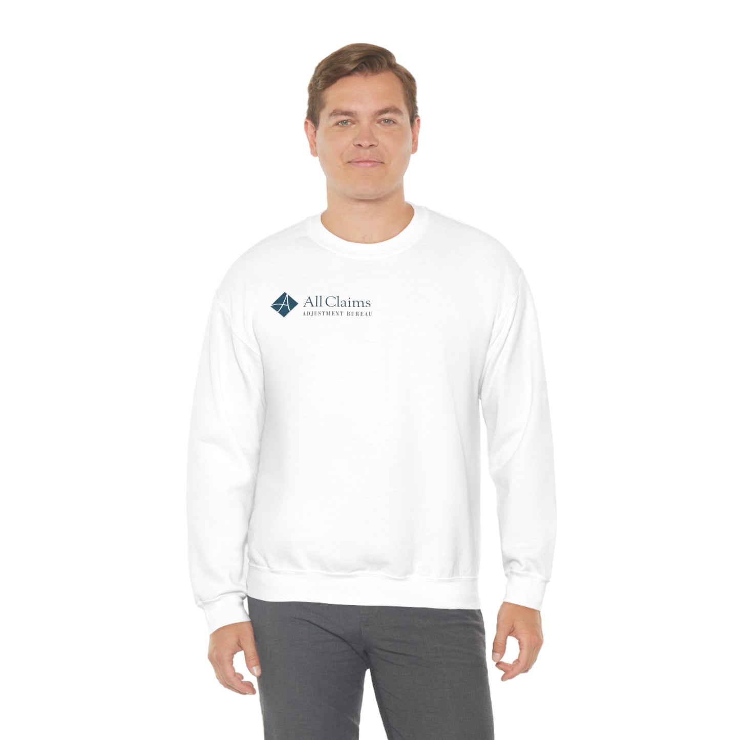 All Claims Side Logo Unisex Heavy Blend™ Crewneck Sweatshirt (Multiple Colors Available)