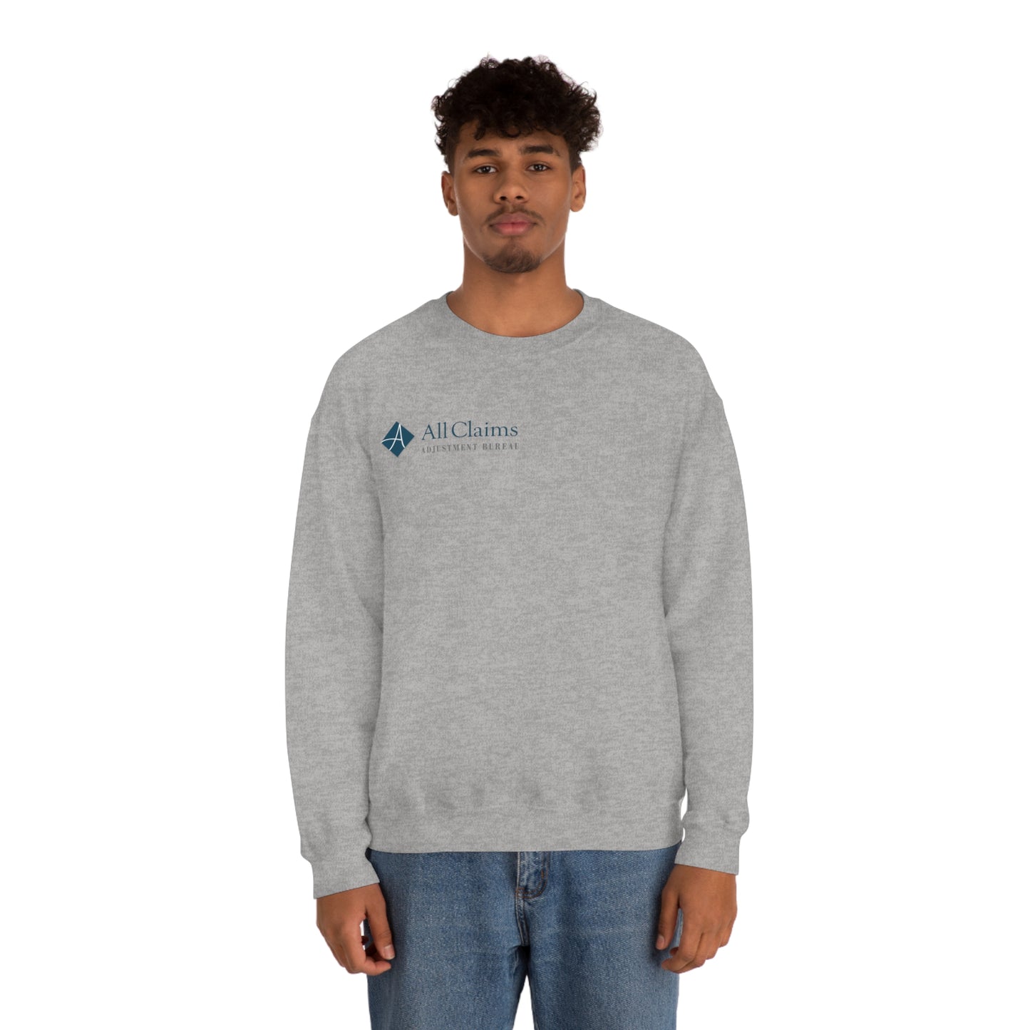 All Claims Side Logo Unisex Heavy Blend™ Crewneck Sweatshirt (Multiple Colors Available)