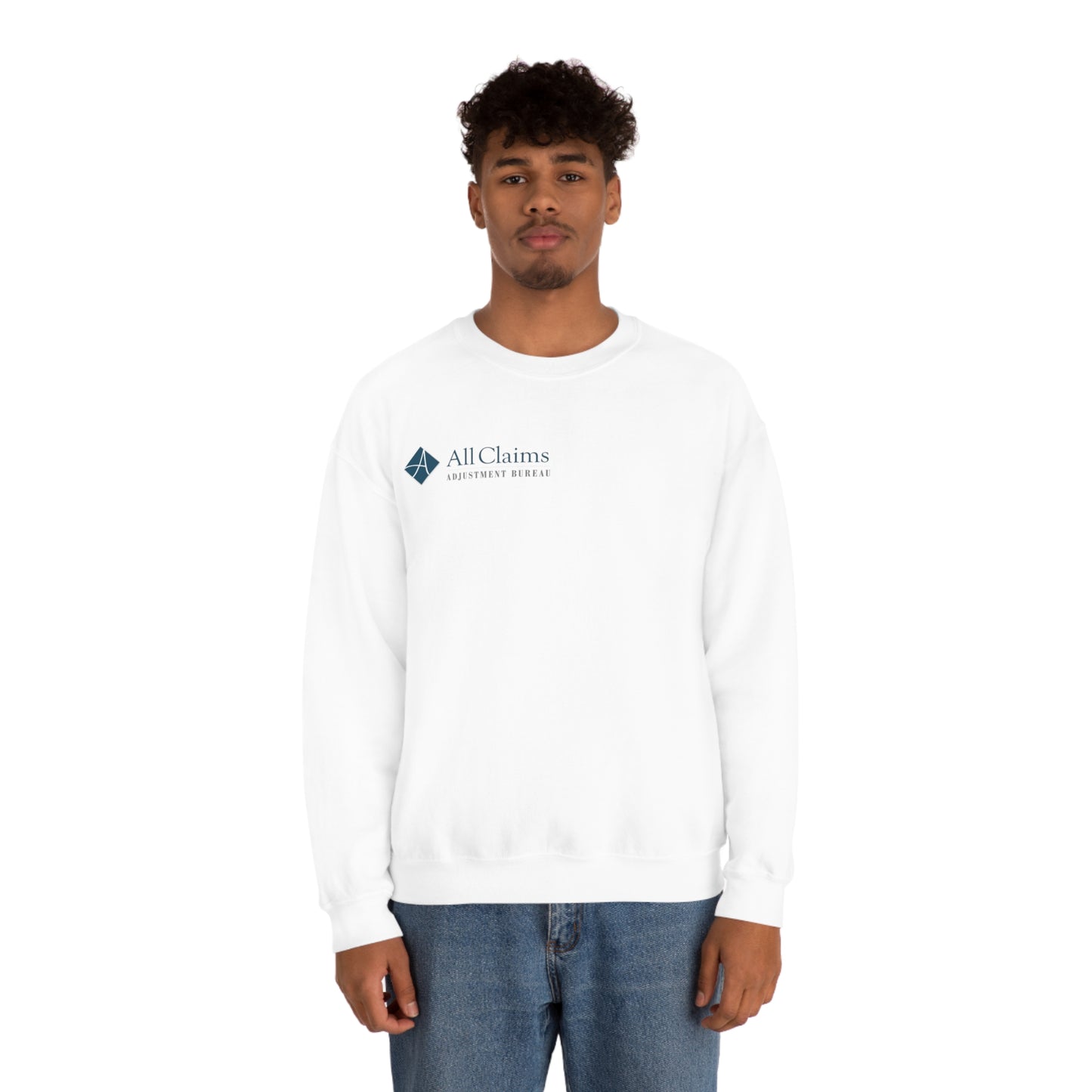 All Claims Side Logo Unisex Heavy Blend™ Crewneck Sweatshirt (Multiple Colors Available)