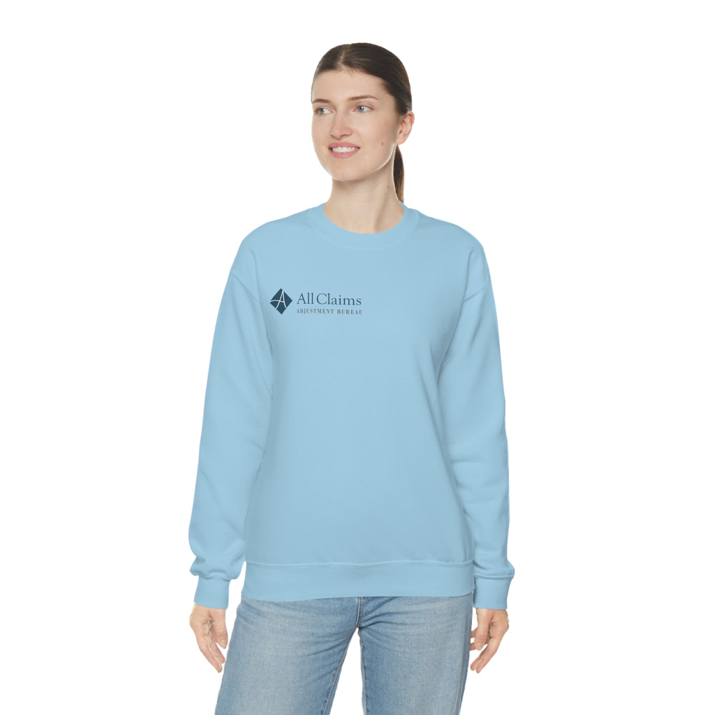 All Claims Side Logo Unisex Heavy Blend™ Crewneck Sweatshirt (Multiple Colors Available)